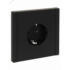 FORTE&PIANO Розетка 1-местная с заземлением без защитных шторок безвинтовое крепление 16А FP114 черный IEK FORTE&PIANO Розетка 1-местная с заземлением без защитных шторок безвинтовое крепление 16А FP114 черный IEK
