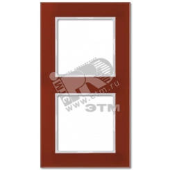 Рамка 2-я для горизонтальной/вертикальной установки  Серия- ACreation  Материал- стекло  Цвет- красный
