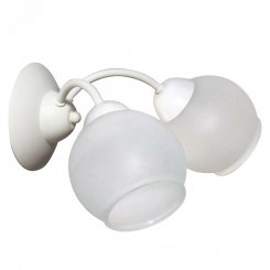 Светильник Лера 528 бел. муар (Плафон 8248) НББ 01-2х60-109 Е27 ИМ настенный