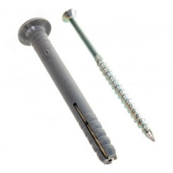 Дюбель-гвоздь 8х100 потайной бортик, полипропилен (100шт) Дюбель-гвоздь 8х100 потайной бортик, полипропилен (100шт)