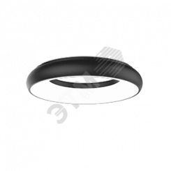 Светильник светодиодный ДПО/ДСО-25Вт IP40 1800Лм 4000К цвет черный Nimbus ВАРТОН