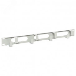 Органайзер кабельный TERACOM 1U 4 кольца с окнамиОрганайзер кабельныйый