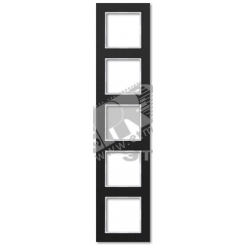 Рамка 5-я для горизонтальной/вертикальной установки  Серия- ACreation  Материал- стекло  Цвет- черный