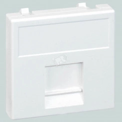 Connect Адаптер на 1 RJ45 CJ545U(FM)/ CJ546U(FM) шторка 45х45мм SС алюминий