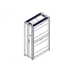 Шкаф Uniprom. 42U-600/1200. боковые панели 4шт. черный