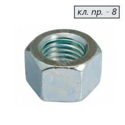 Гайка DIN934 М10 шестигранная оцинкованная Гайка DIN934 М10 шестигранная оцинкованная