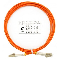 Шнур оптический duplex 3м LC-LC 62,5/125 мм LSZH