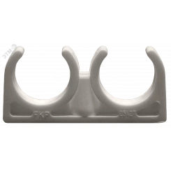 Опора 20 мм PPR, двойная, серая