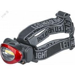 Фонарь светодиодный NPT-H22-3AAA налобный 3режима 1COB LED 5Вт блистер