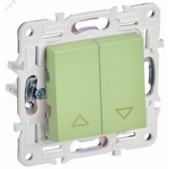 SKANDY Выключатель жалюзи 10А SK-V12G мятный IEK SKANDY Выключатель жалюзи 10А SK-V12G мятный IEK