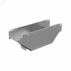 Т-ответвитель переходник 80х100-400 мм верт. c разворотом трассы на 90 гр. ПЛЮС (нижняя часть больше исходной)