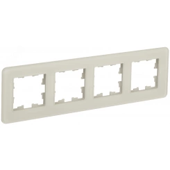 BRITE Рамка 4 поста РУ-4-2-Бр стекло песчаный RE IEK