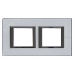 Axolute Рамка 2х2 поста 71мм горизонтальная кристалл