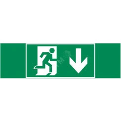 Пиктограмма ФИГУРА / СТРЕЛКА ВНИЗ 310х90мм для аварийно-эвакуационного светильника Basic IP65 ВАРТОН