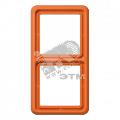 Рамка 2 поста универсальная оранжевая