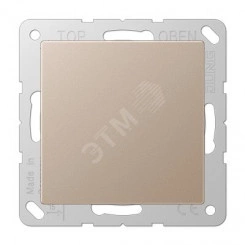 Крышка для произвольных отверстий (с несущей платой)  Серия A500  Материал- термопласт  Цвет- шампань