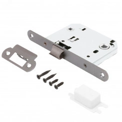 Защелка врезная универсальная без ручек для деревянных межкомнатных дверей, АЛЛЮР АРТ L7050R MBN графит Защелка врезная универсальная без ручек для деревянных межкомнатных дверей, АЛЛЮР АРТ L7050R MBN графит