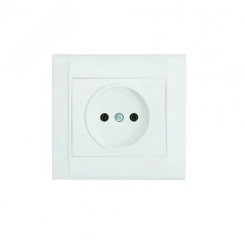 Defne бел  розетка б/з (керамика)