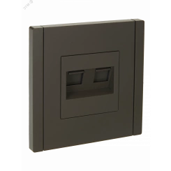 FORTE&PIANO Розетка двойная RJ11+RJ45 кат.5E FP335 серый IEK FORTE&PIANO Розетка двойная RJ11+RJ45 кат.5E FP335 серый IEK