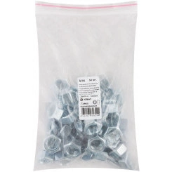 Гайка DIN934 М16 шестигранная оцинкованная (50 шт) Гайка DIN934 М16 шестигранная оцинкованная (50 шт)