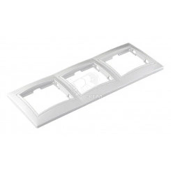 Рамка 3 поста Севиль горизонтальная белая Рамка 3 поста Севиль горизонтальная белая