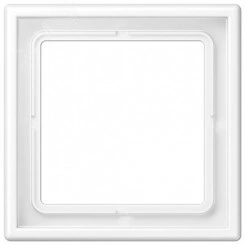 Рамка 1 пост, дюропласт, белый матовый