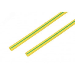 Термоусаживаемая трубка 10,0 5,0 мм, желто-зеленая, упаковка 50 шт. по 1 м, REXANT Термоусаживаемая трубка 10,0 5,0 мм, желто-зеленая, упаковка 50 шт. по 1 м, REXANT