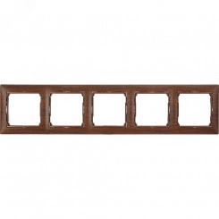VALENA Рамка 5 постов горизонтальная тонированное дерево VALENA Рамка 5 постов горизонтальная тонированное дерево