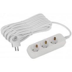 Удлинитель электрический 3 розетки с заземлением 10м ПВС 3x1мм2 UDL-16-3100-E Greenline ЭРА