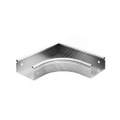 Угол плоский плавный 90 град. к лотку 150х50, толщина 0,7 мм, Сендзимир цинк