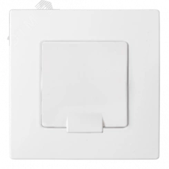 Розетка штепсельная одноместная с заземлением скрытой установки