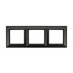 Рамка 3-поста  Eco Profi  Standart  термопласт  антрацит