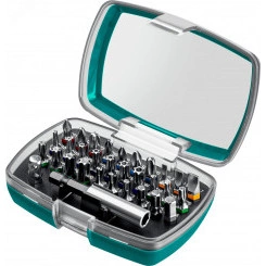 Набор : Биты ''C-Drive 32'' многофункциональные, CR-MO, адаптеры в ударопрочном компактном боксе, цветная маркировка типов шлицов. 32 предмет Набор : Биты ''C-Drive 32'' многофункциональные, CR-MO, адаптеры в ударопрочном компактном боксе, цветная маркировка типов шлицов. 32 предмет