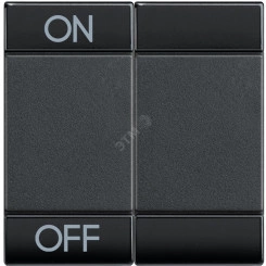 LL Клавиша ON OFF 2 модуля антрацит LL Клавиша ON OFF 2 модуля антрацит
