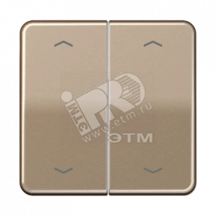 Клавиши для сдвоенной кнопки BCU золотая бронза Клавиши для сдвоенной кнопки BCU золотая бронза