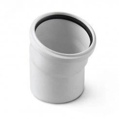 Отвод для малошумной канализации 110x15 град. Отвод для малошумной канализации 110x15 град.