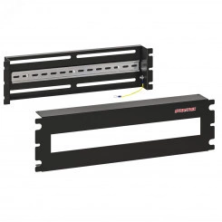 Корпус-панель с DIN-рейкой. 19 дюймов. 3U. 22 места. цвет черный (RAL 9005) (19377s) Корпус-панель с DIN-рейкой. 19 дюймов. 3U. 22 места. цвет черный (RAL 9005) (19377s)