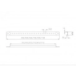 Перемычка монтажная для шкафов EMS ширина/глубина 400 мм Перемычка монтажная для шкафов EMS ширина/глубина 400 мм