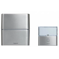 Звонок беспроводной - комплект Премиум - 30 рингтонов - дальность 200 м - цвет алюминий