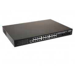 Коммутатор управляемый L2 28 порта RJ45/SFP 10 100 1000 10000 (10G) Мб/с PoE 400Вт Коммутатор управляемый L2 28 порта RJ45/SFP 10 100 1000 10000 (10G) Мб/с PoE 400Вт