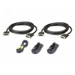 Кабель KVM DVI-D (Dual Link), USB, аудио, 3 м.