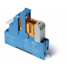 Модуль интерфейсный (сборка 40.31.7.048.0000 + 99.02.9.060.99 + 95.03SPA ), электромеханическое реле, 1CO 10A, контакты AgNi, питание 48В DC (чувствит.), категория защиты IP20, винтовые клеммы, пластиковая клипса, LED + диод, упаковка 1шт.