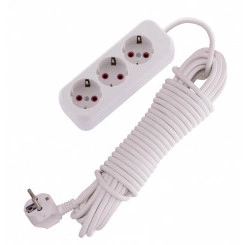 Удлинитель с заземлением 3 входа 10 метров