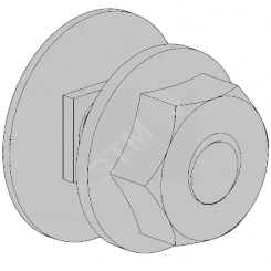Комплект: болт M6x12 и гайка M6 RS 5 HDG
