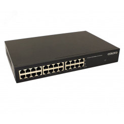 Инжектор PoE 12хRJ45 10/100/1000 Мб/с, 802.3af/at, до 30 Вт, AC 220В, DC 48В