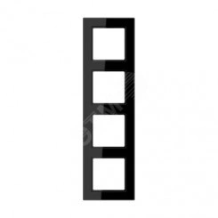 Рамка 4-я для горизонтальной/вертикальной установки  Серия- ACreation  Материал- термопласт. Цвет- черный