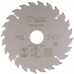 Диск пильный по дереву с тефлоновым покрытием 24Т, Profi plus 160 х 1,3/2,0 х 30/25,4/20/16 мм Диск пильный по дереву с тефлоновым покрытием 24Т, Profi plus 160 х 1,3/2,0 х 30/25,4/20/16 мм