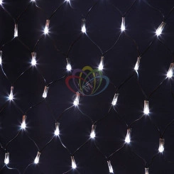 Гирлянда Сеть 2,5х2,5 м, черный ПВХ, 432 LED белые