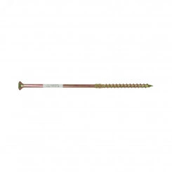 Саморез конструкционный по дереву 8х220 TX 40 с фрезой, желтопассивированный, потайная головка (1 шт.) Саморез конструкционный по дереву 8х220 TX 40 с фрезой, желтопассивированный, потайная головка (1 шт.)