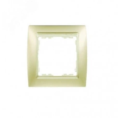Рамка на 2 поста, S82, шампань матовая - шампань